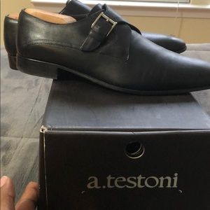 Black monkstrap dress shoe